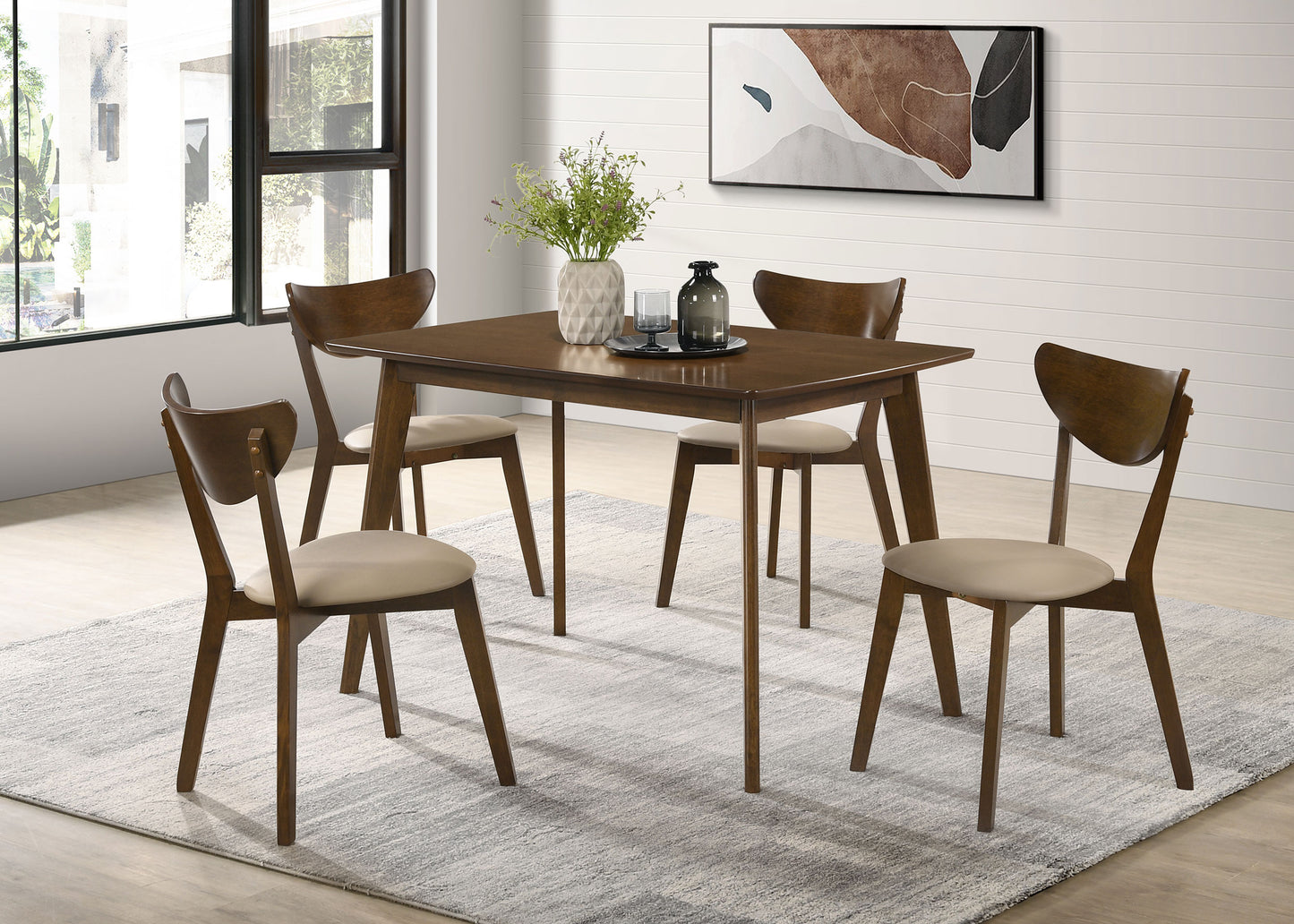 Kersey Rectangular 47-inch Wood Dining Table Chestnut