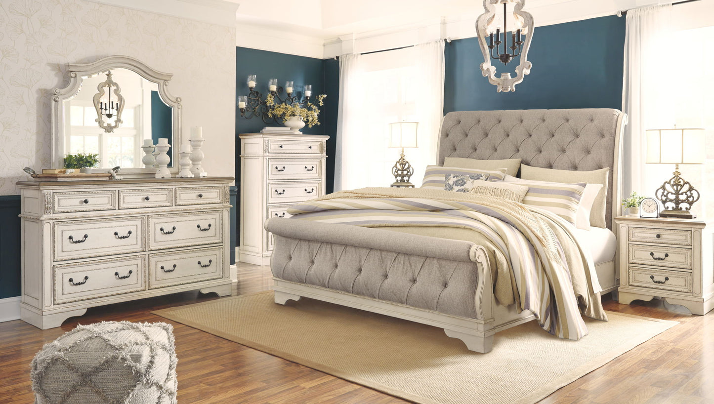 Realyn - Upholstered Sleigh Bed - The Sleep Loft - Online Mattress Showroom NYC