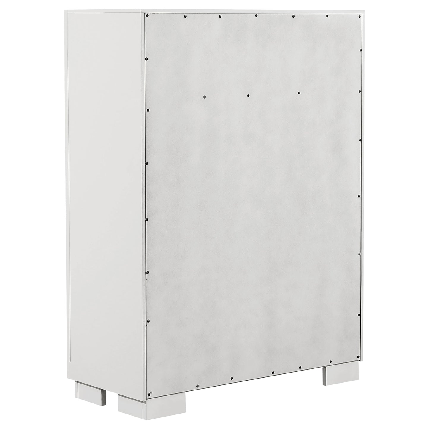 Jessica 5-piece Eastern King LED Bedroom Set Snow White