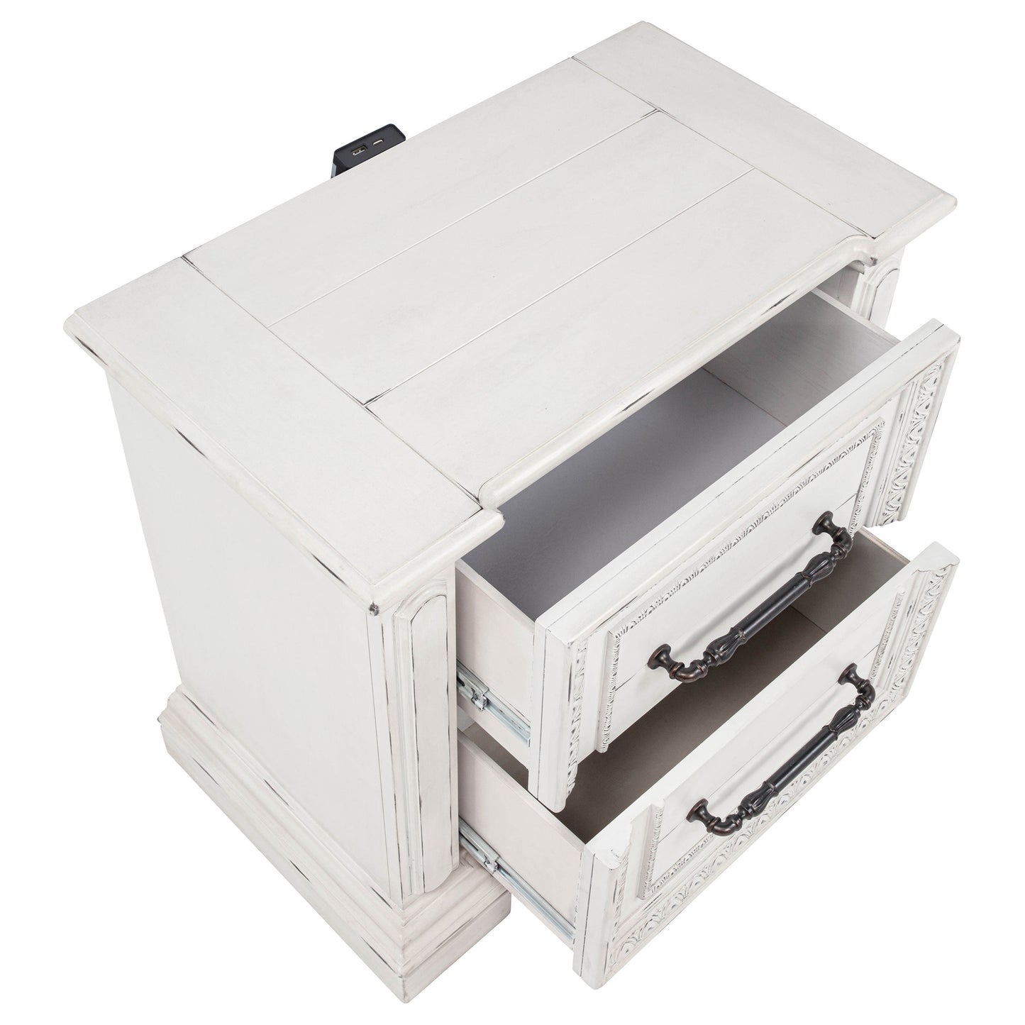 McKinney 4-piece California King Bedroom Set Vintage White