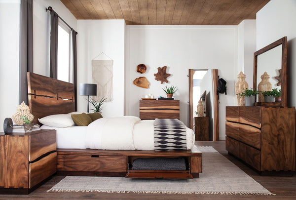 Winslow 5-piece Queen Bedroom Set Smokey Walnut Winslow 5-piece Queen Bedroom Set Smokey Walnut