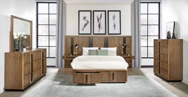 Terrace 6-piece Queen Panel Bedroom Set Ash Brown Terrace 6-piece Queen Panel Bedroom Set Ash Brown