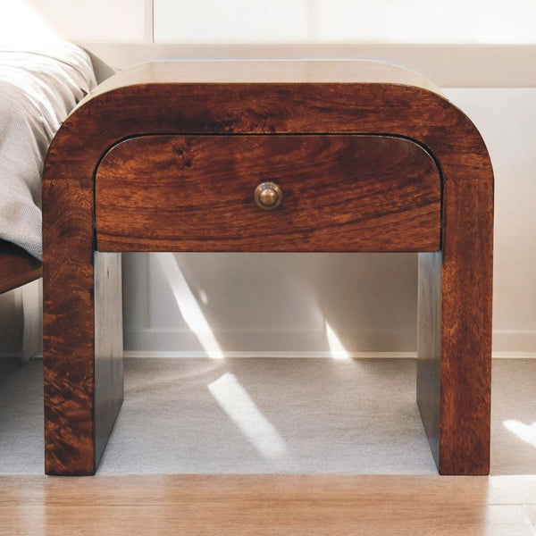 Disc Nightstand - Walnut Disc Nightstand - Walnut