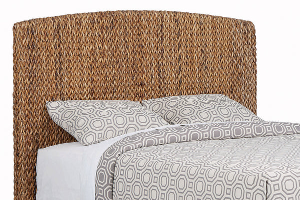 Laughton Woven Banana Leaf Eastern King Headboard Amber Laughton Woven Banana Leaf Eastern King Headboard Amber