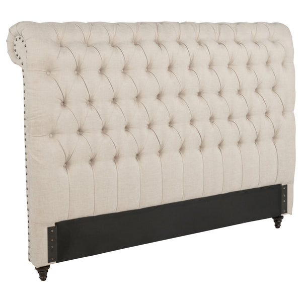 Devon 57-inch Upholstered Full Headboard Beige Devon 57-inch Upholstered Full Headboard Beige