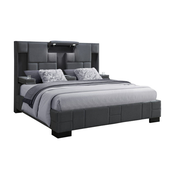 Yaris - Contemporary Bed With Wireless Charging And LED Lights Yaris - Contemporary Bed With Wireless Charging And LED Lights