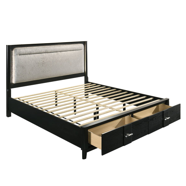 Opel - Storage Bed With LED Headboard Opel - Storage Bed With LED Headboard