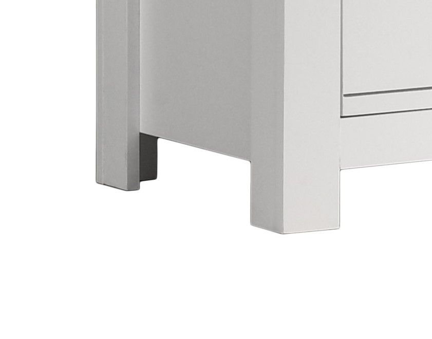 Cassini - 2 Drawer Nightstand Bedside Table - White - The Sleep Loft - Online Mattress Showroom NYC