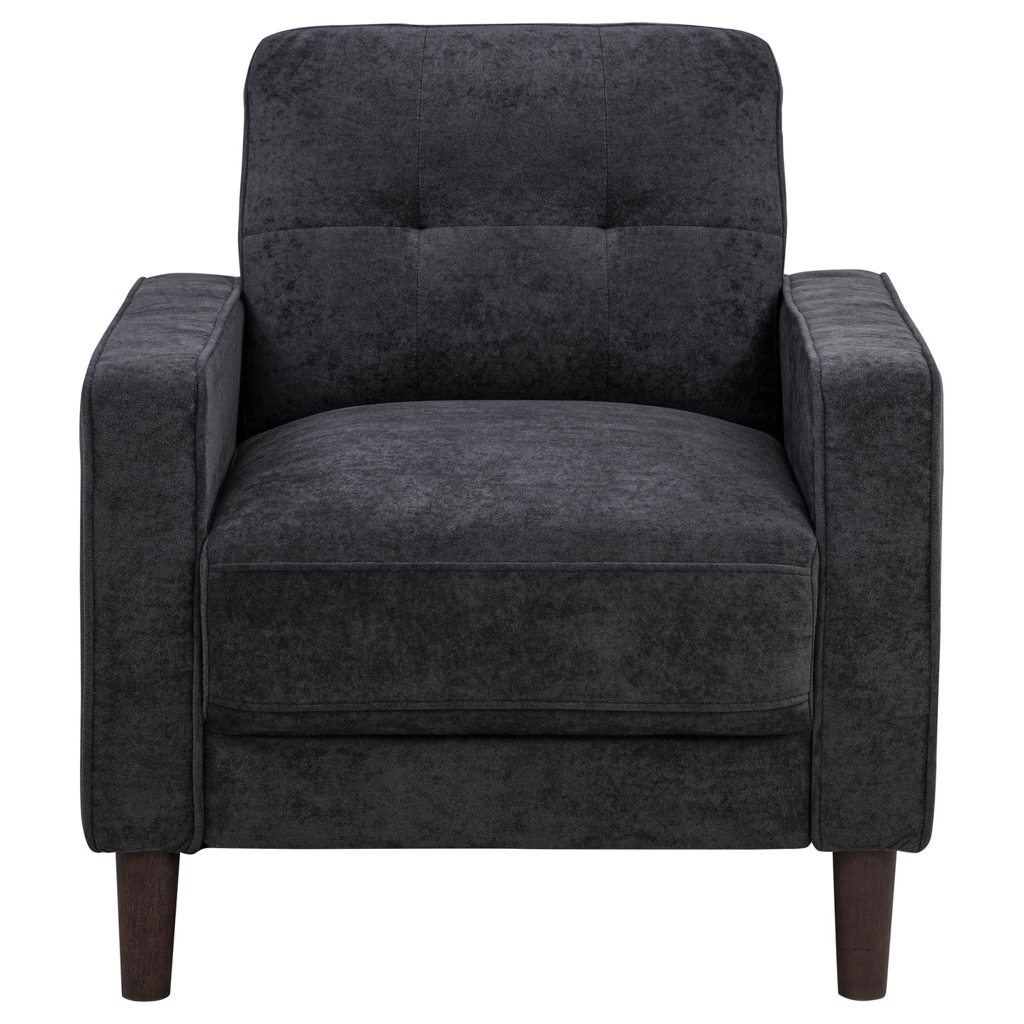 Bowen II 3-piece Upholstered Track Arm Sofa Set Steel Grey