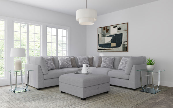 Cambria 6-piece Upholstered Modular Sectional Sofa Grey Cambria 6-piece Upholstered Modular Sectional Sofa Grey