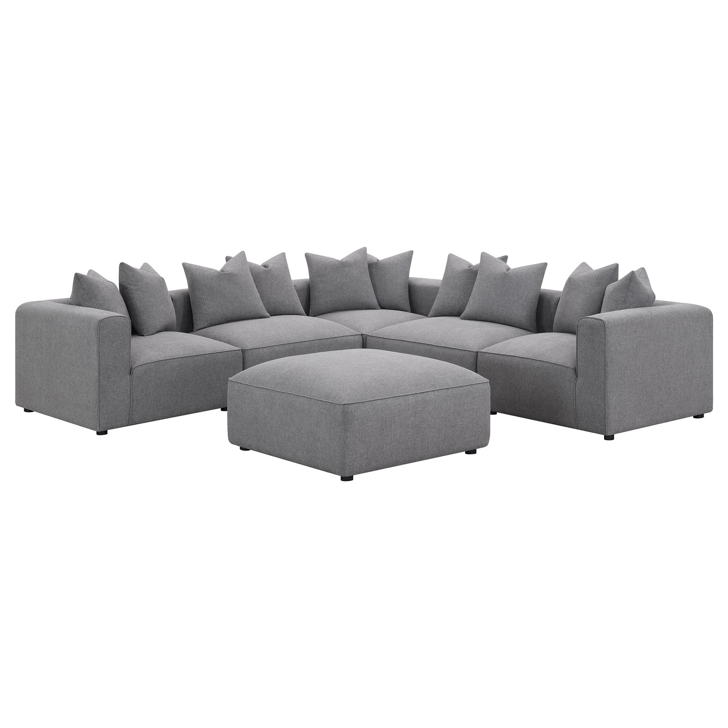 Jennifer Upholstered Corner Chair Grey
