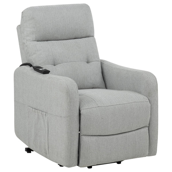 Dayes Upholstered Power Lift Recliner Chair Light Grey Dayes Upholstered Power Lift Recliner Chair Light Grey