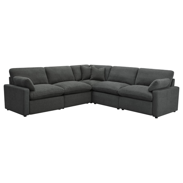 Collins 5-piece Modular Power Reclining Sectional Dark Grey Collins 5-piece Modular Power Reclining Sectional Dark Grey