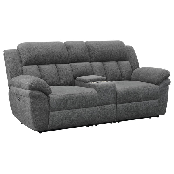 Bahrain Upholstered Power Loveseat Charcoal Bahrain Upholstered Power Loveseat Charcoal