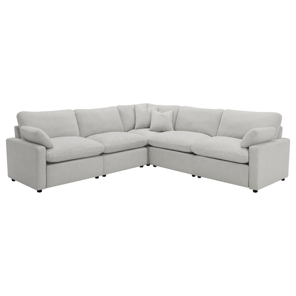 Collins 5-piece Modular Power Reclining Sectional Grey Collins 5-piece Modular Power Reclining Sectional Grey
