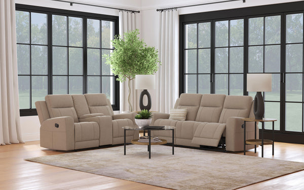 Brentwood 2-piece Upholstered Reclining Sofa Set Taupe Brentwood 2-piece Upholstered Reclining Sofa Set Taupe