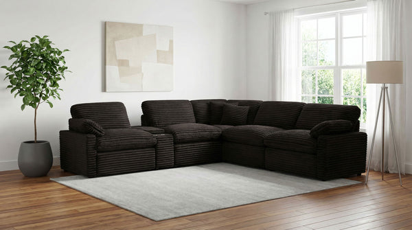 Collins 6-piece Modular Power Reclining Sectional Chocolate Brown Collins 6-piece Modular Power Reclining Sectional Chocolate Brown