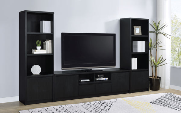Winfield 3-piece Entertainment Center 78-inch TV Stand Black Winfield 3-piece Entertainment Center 78-inch TV Stand Black