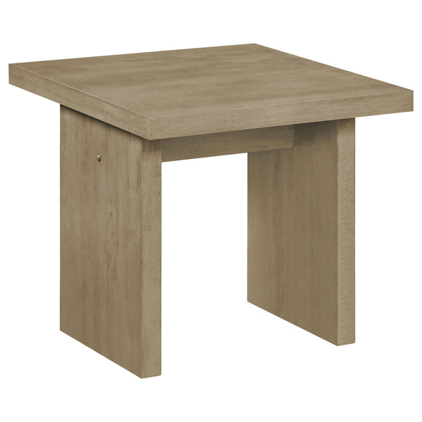 Decker Square Occasional Side End Table Natural Oak Decker Square Occasional Side End Table Natural Oak