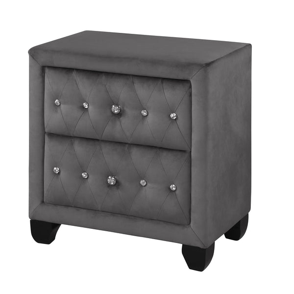 Sophia - 2 Drawer Nightstand - Gray Sophia - 2 Drawer Nightstand - Gray