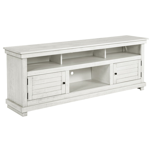 Payne 70-inch TV Stand Media Console Distressed White Payne 70-inch TV Stand Media Console Distressed White