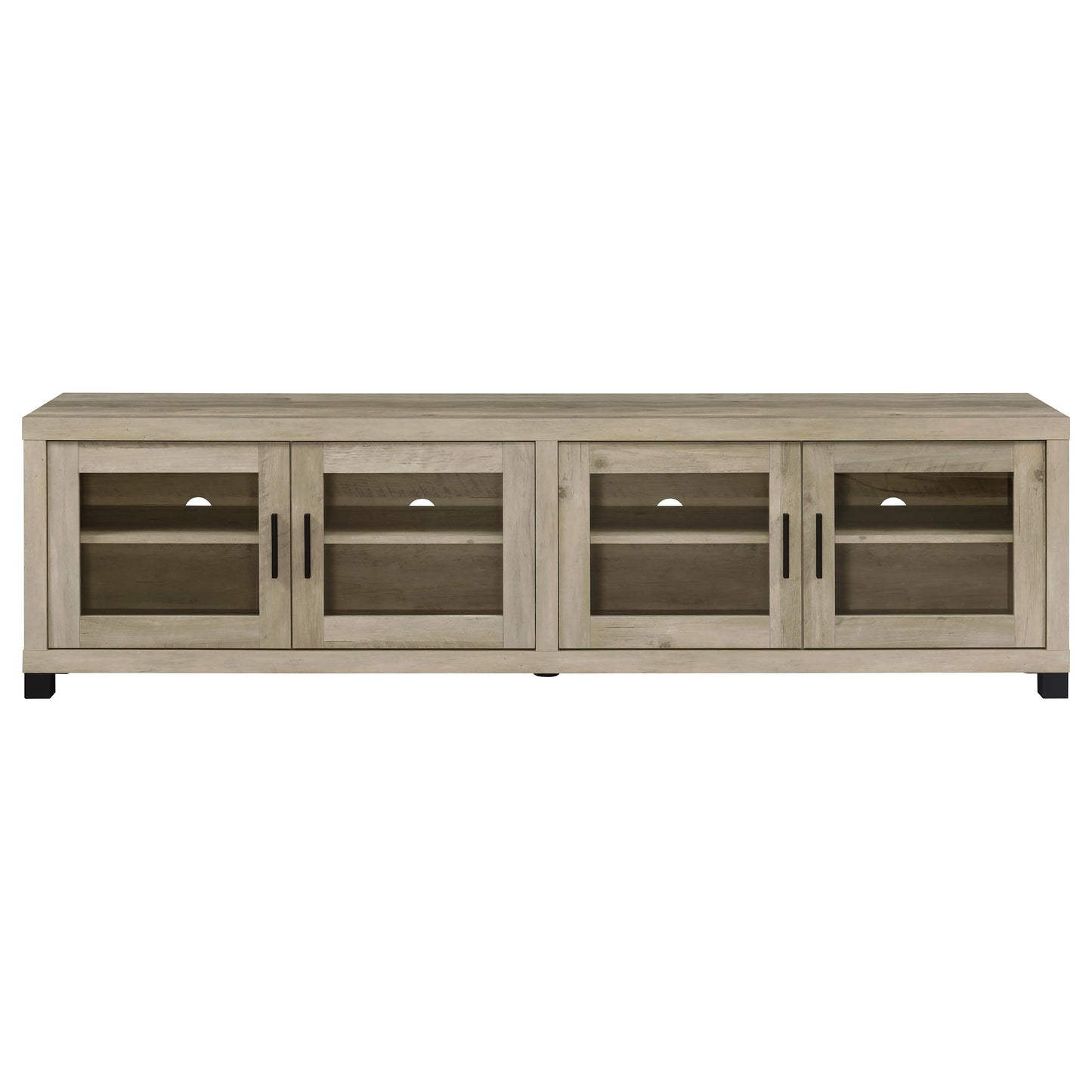 Sachin 3-piece 79-inch TV Entertainment Center Antique Pine