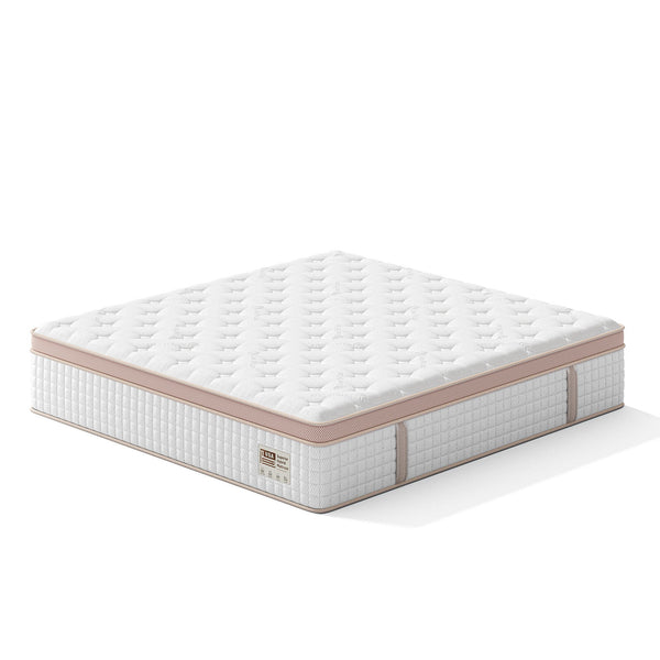 14" King Size, Firm Hybrid Mattress, Gel Memory Foam & Pocket Springs, Pressure Relief, Motion Isolation, Ergonomic Bed - White 14" King Size, Firm Hybrid Mattress, Gel Memory Foam & Pocket Springs, Pressure Relief, Motion Isolation, Ergonomic Bed - White