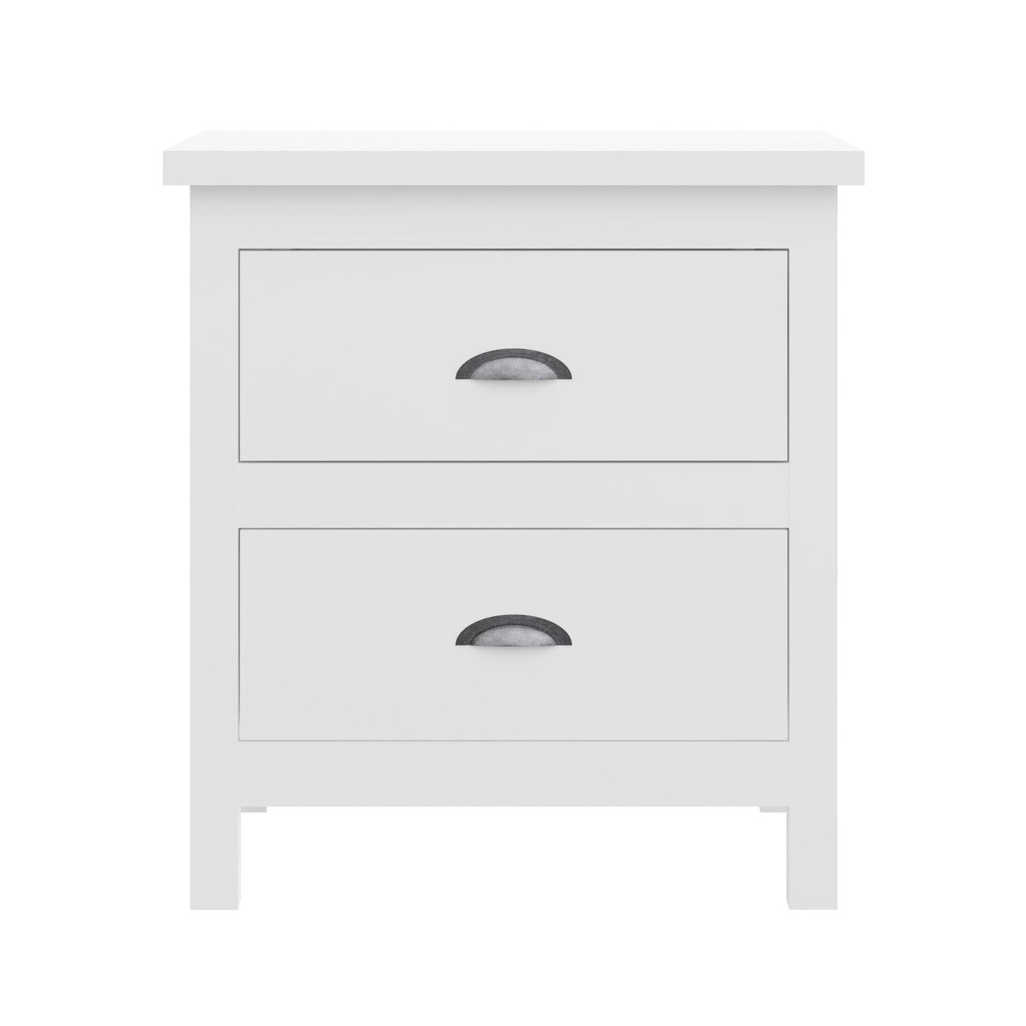 Versatile Solid Wood Night Stand With Drawers For Living Room And Bedroom - White - The Sleep Loft - Online Mattress Showroom NYC