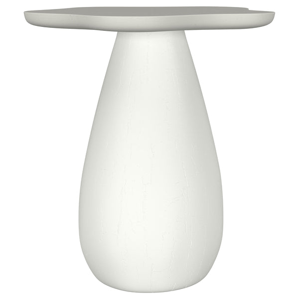 Perth 20-inch Side Table with Cloud-Shaped Top Off White Perth 20-inch Side Table with Cloud-Shaped Top Off White