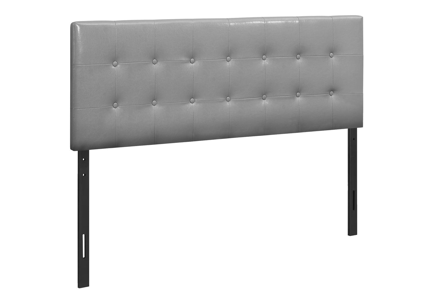 Queen Size, Bed Headboard Only, Upholstered, Durable Construction Transitional - Gray - The Sleep Loft - Online Mattress Showroom NYC