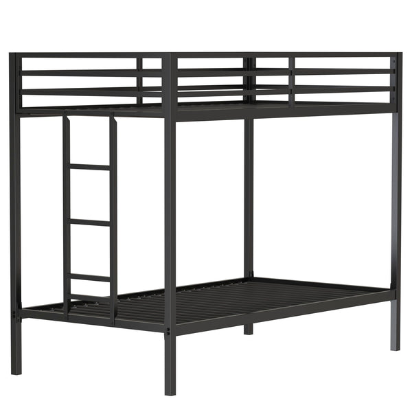 Adam - Twin Over Twin Bunk Bed - Black Adam - Twin Over Twin Bunk Bed - Black