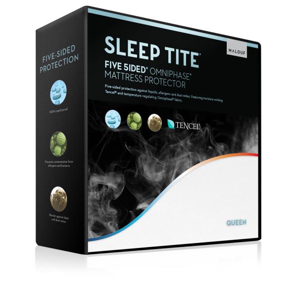 FIVE 5IDED® MATTRESS PROTECTOR WITH TENCEL™ + OMNIPHASE® - The Sleep Loft - Online Mattress Showroom NYC