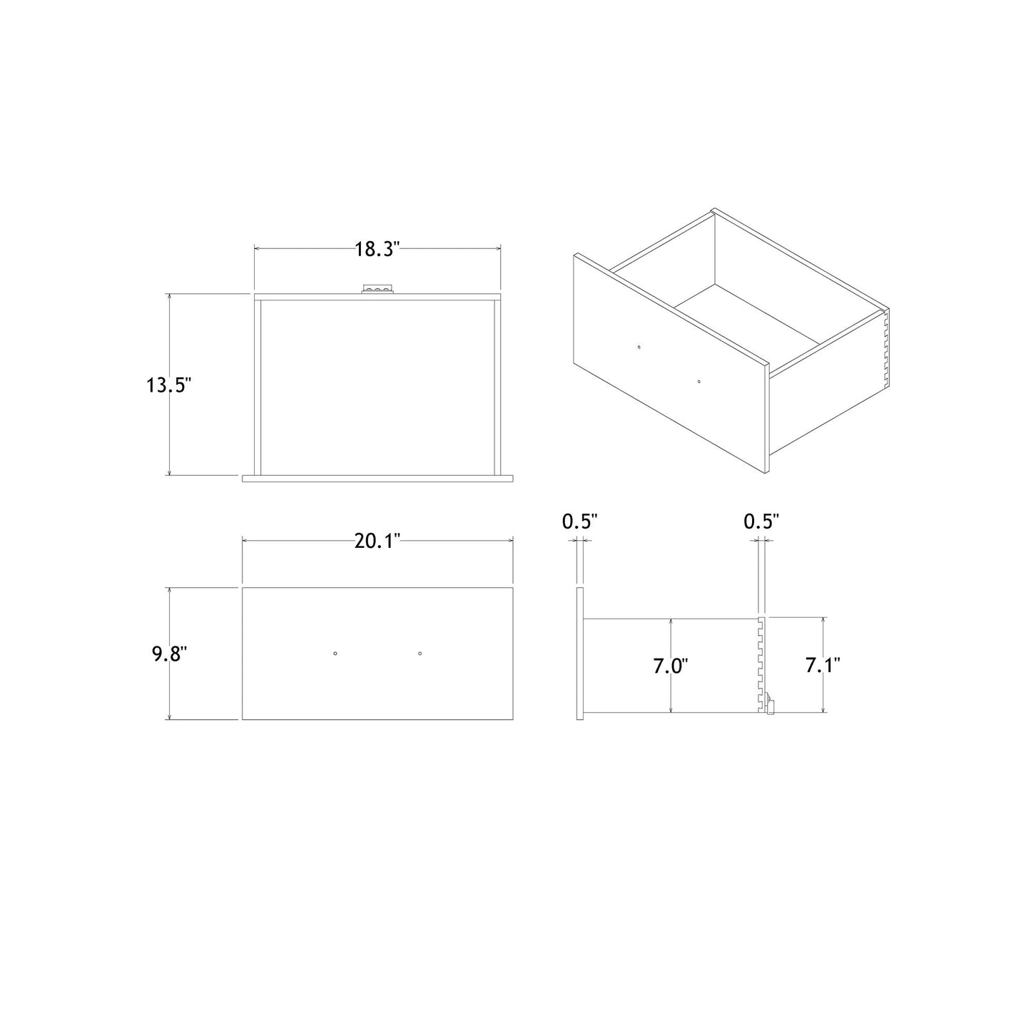 Skye - Marble Nightstand - White - The Sleep Loft - Online Mattress Showroom NYC
