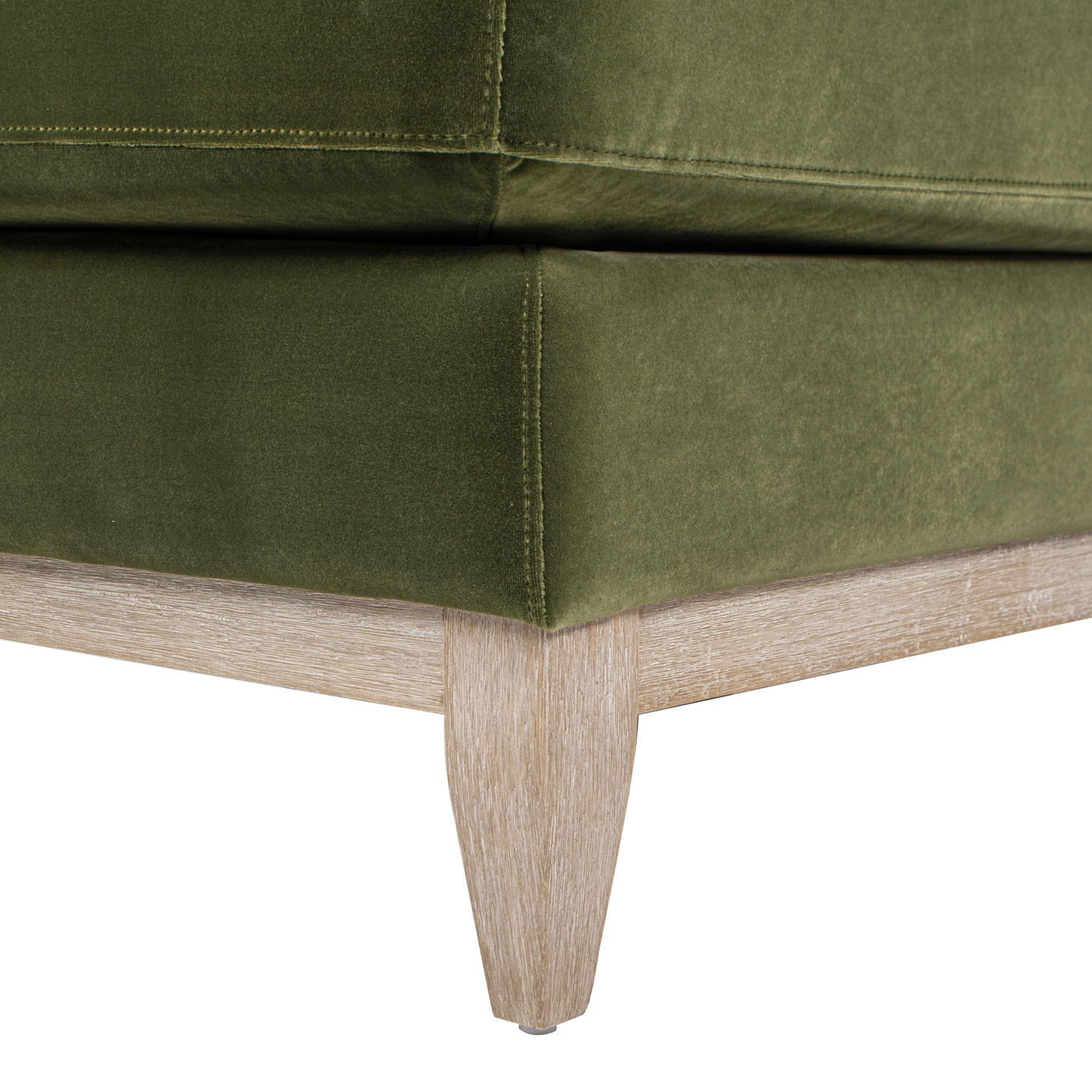 Pasadena - Modern Farmhouse Chaise Lounge Chair - Olive Green - The Sleep Loft - Online Mattress Showroom NYC