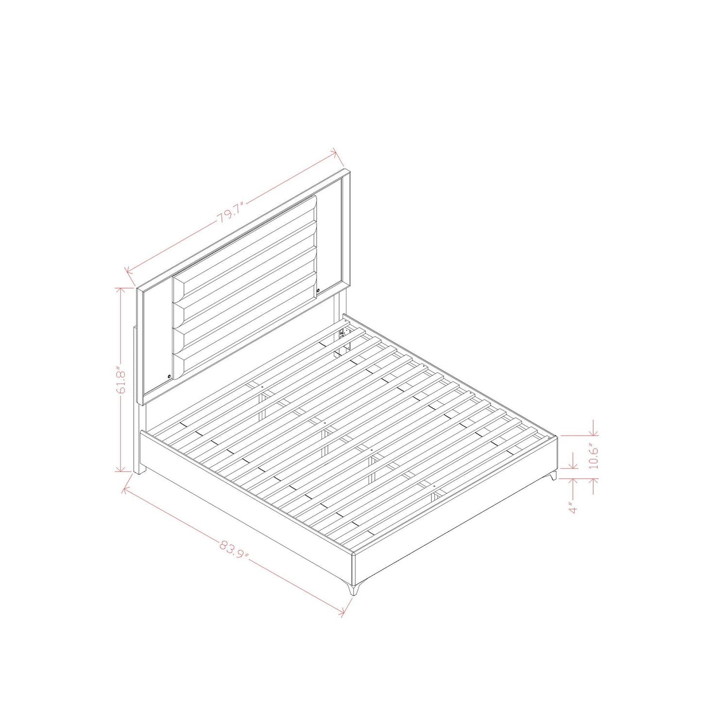 Star - Bed With LED Modern Design - The Sleep Loft - Online Mattress Showroom NYC