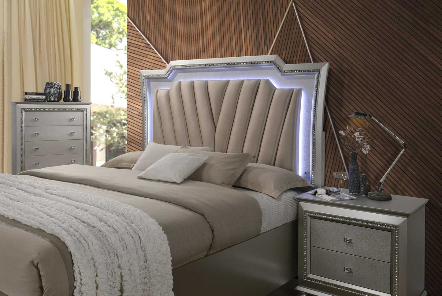 Kaitlyn - Bed With LED & Storage - The Sleep Loft - Online Mattress Showroom NYC
