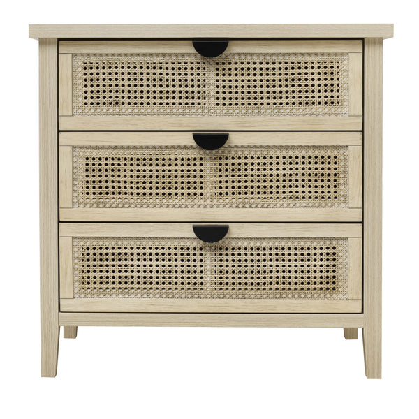 3 Drawer Cabinet, Suitable For Bedroom - Natural 3 Drawer Cabinet, Suitable For Bedroom - Natural