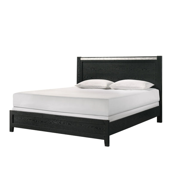 Contemporary Panel Bed With Accents Contemporary Panel Bed With Accents