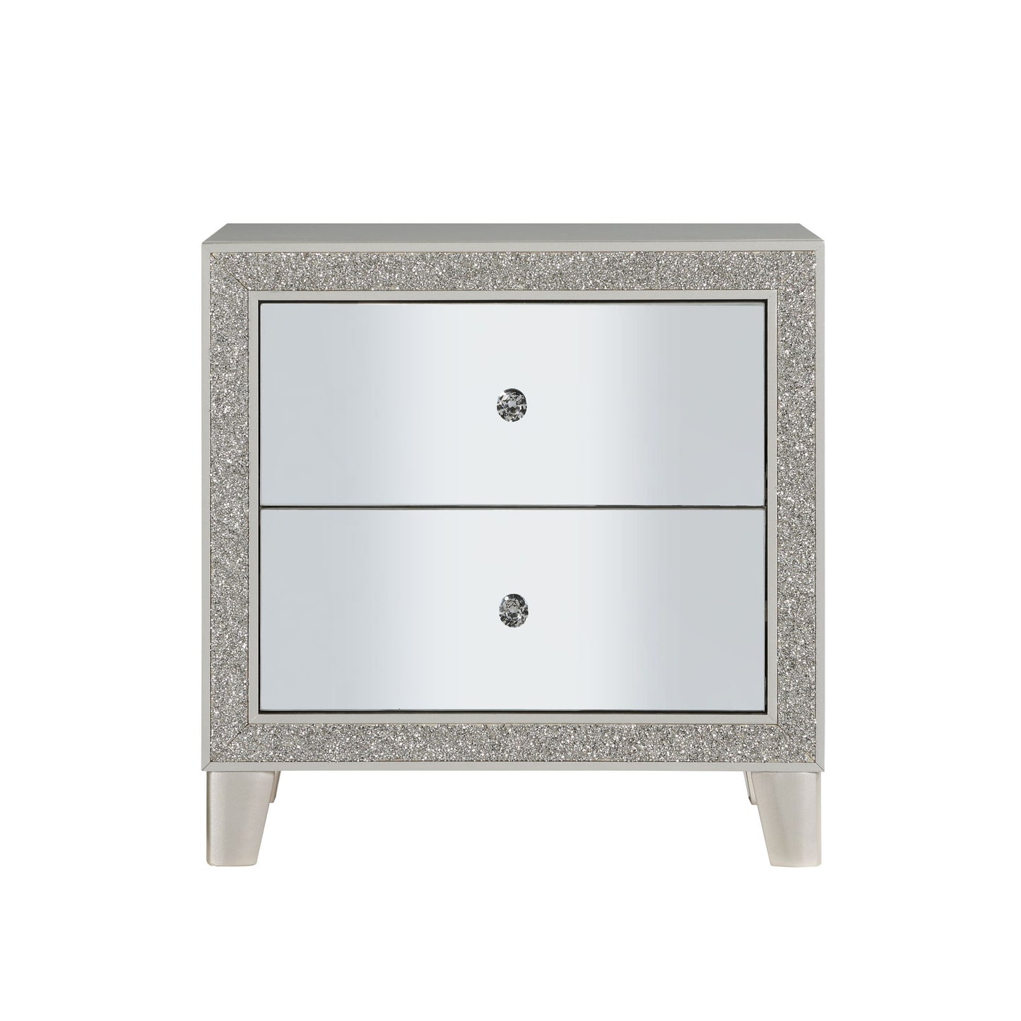 Sliverfluff - Mirrored Nightstand - Champagne - The Sleep Loft - Online Mattress Showroom NYC