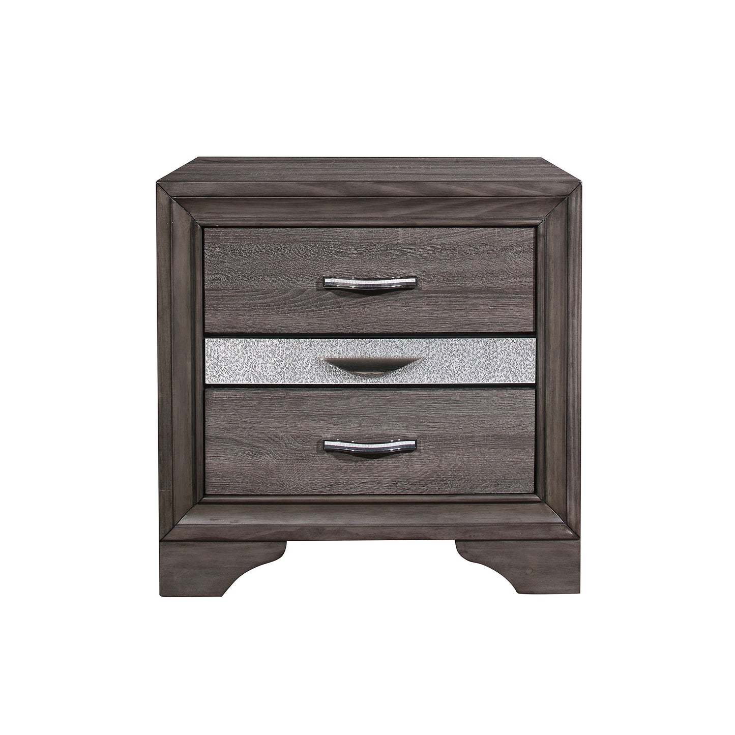 Ryder - Sparkle Nightstand - Gray - The Sleep Loft - Online Mattress Showroom NYC