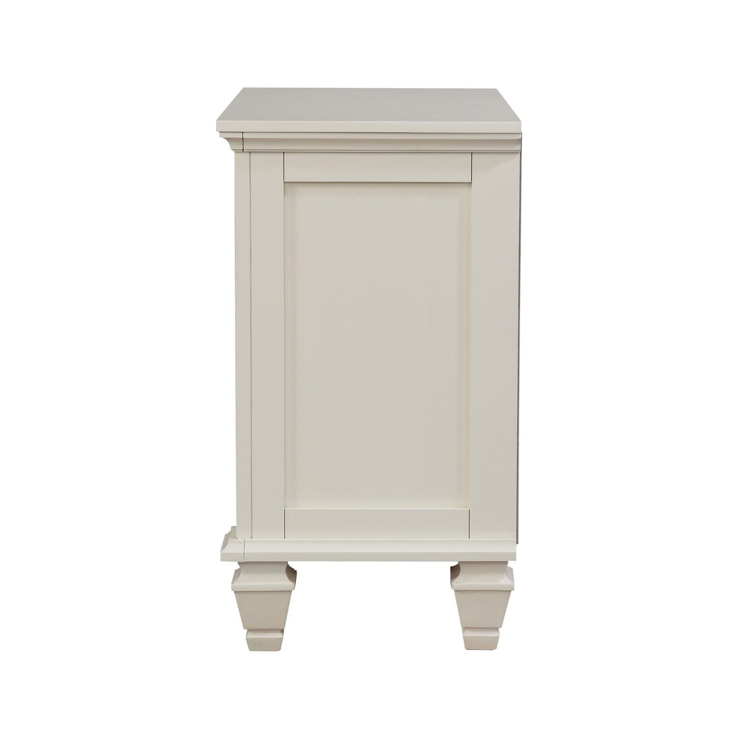 Cottage 3 Drawer Nightstand With Pull Out Tray - Cream White - The Sleep Loft - Online Mattress Showroom NYC