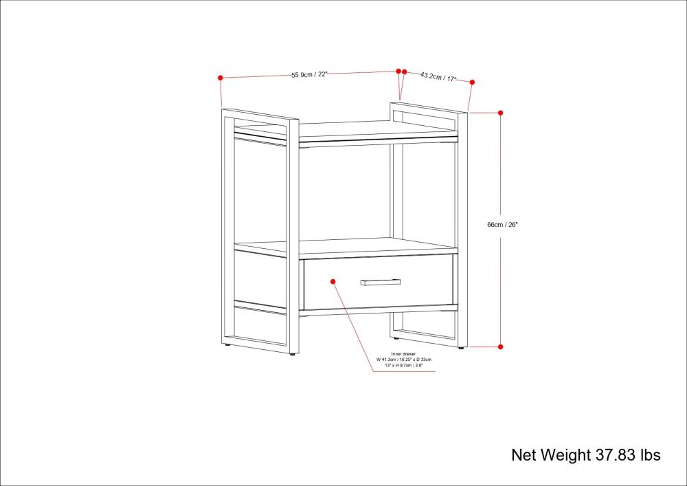 Riverside - Bedside Table - Natural - The Sleep Loft - Online Mattress Showroom NYC