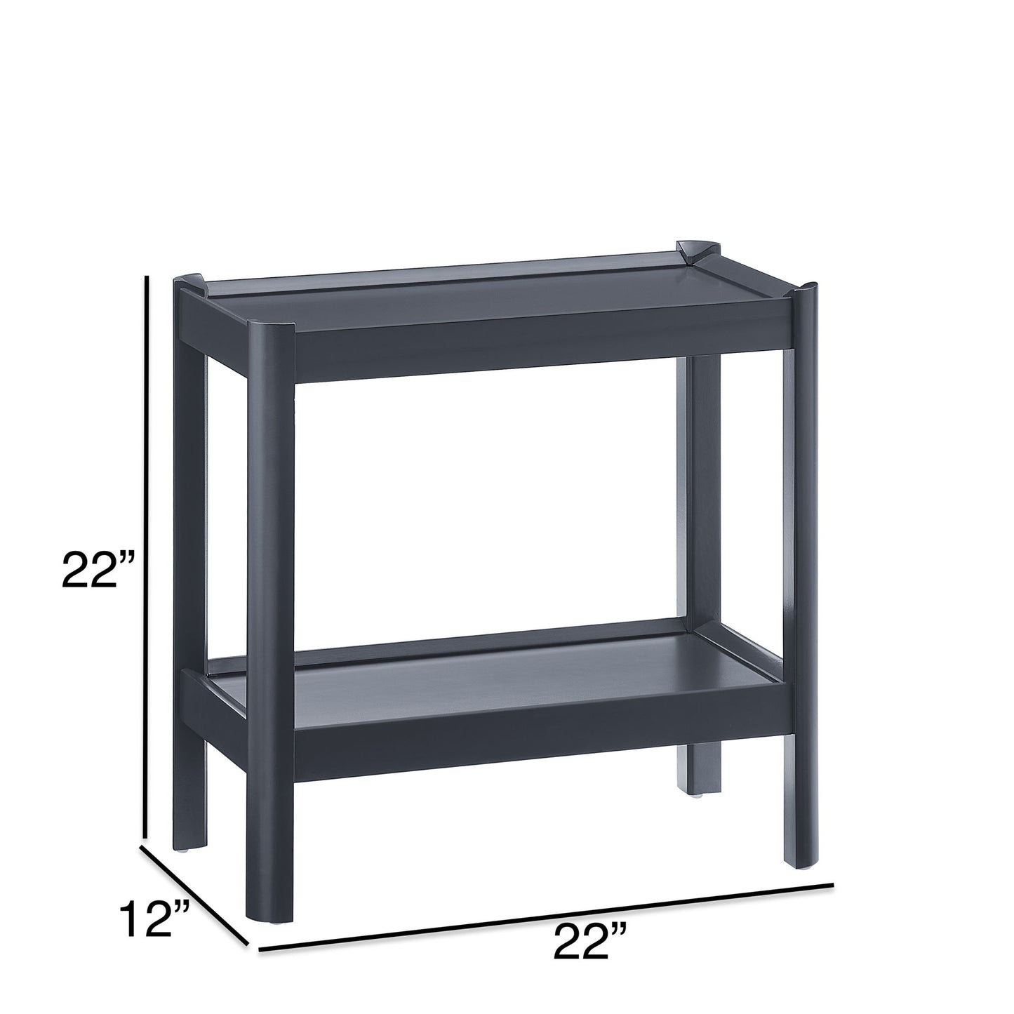 Yonda - Nightstand With 2 Shelves - The Sleep Loft - Online Mattress Showroom NYC