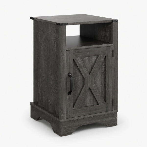 Farmhouse Nightstand, Charging Station & Storage Farmhouse Nightstand, Charging Station & Storage
