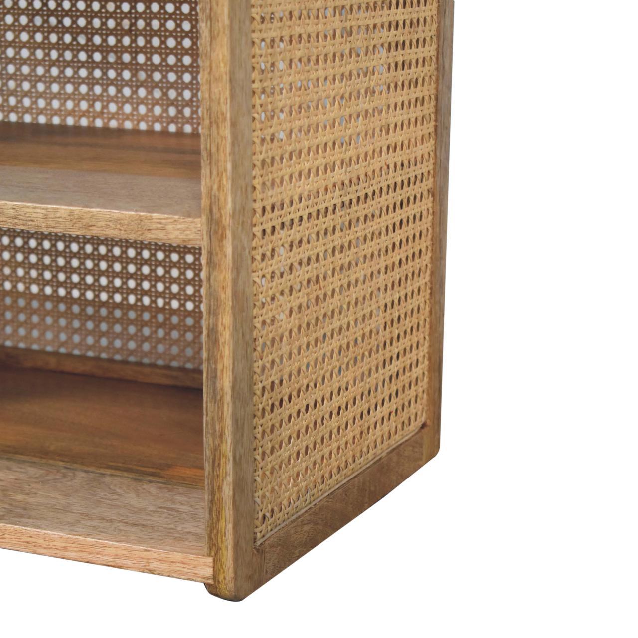 Larissa - T Bar Open Bedside Table - Oak - The Sleep Loft - Online Mattress Showroom NYC