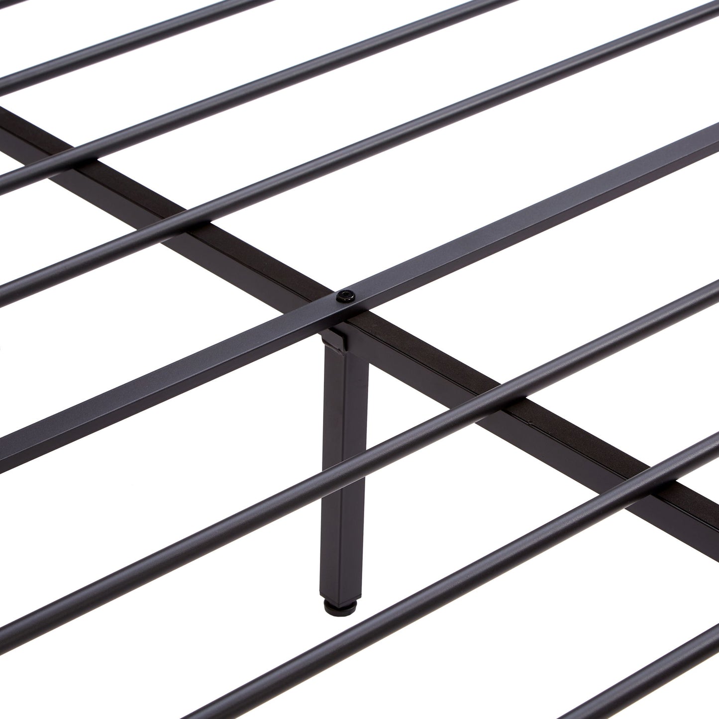 Metal Platform Bed Frame With Wooden Headboard And Footboard With USB Liner, LED Lights, No Box Spring Needed, Large Under Bed Storage - The Sleep Loft - Online Mattress Showroom NYC