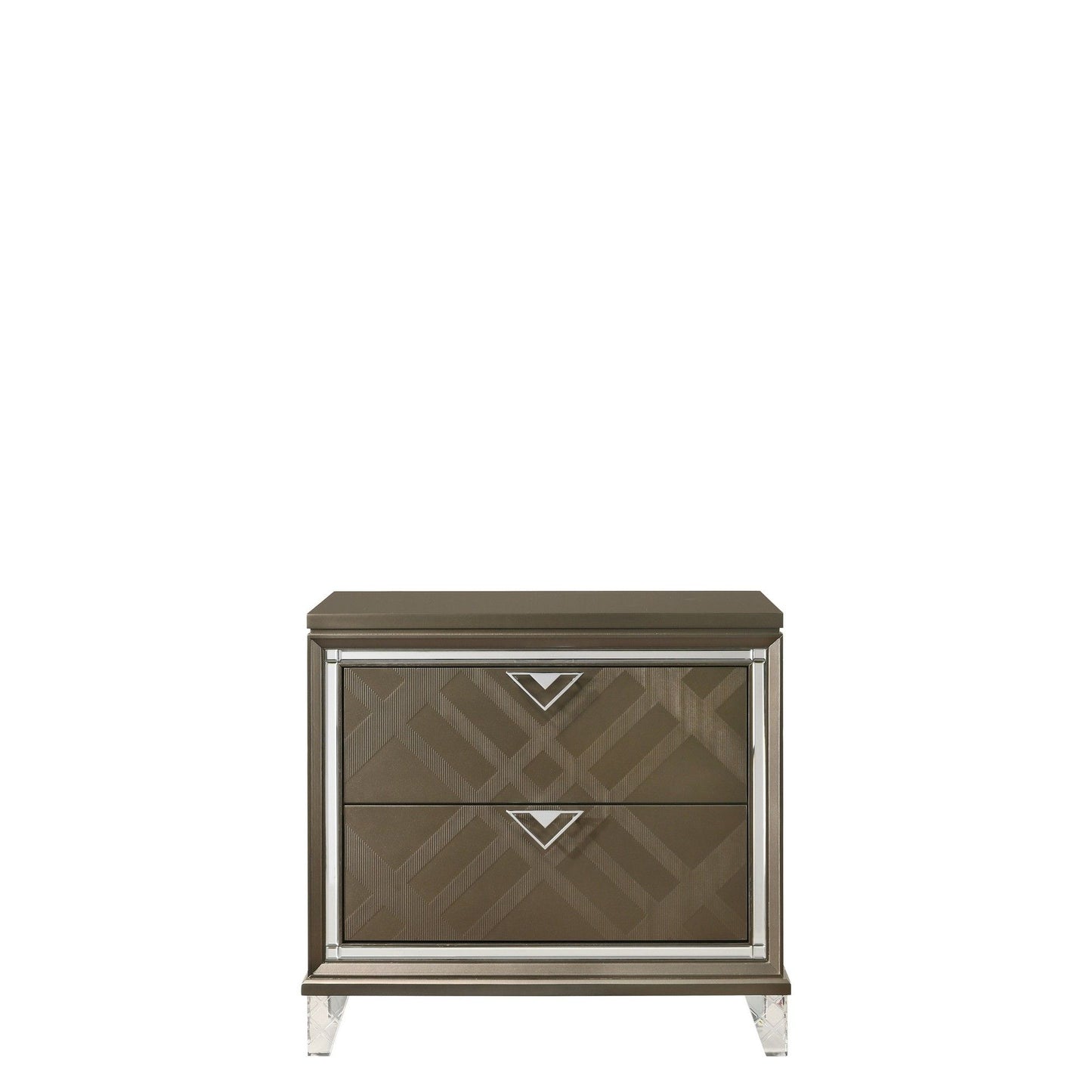 Skylar - Nightstand - Champagne - The Sleep Loft - Online Mattress Showroom NYC