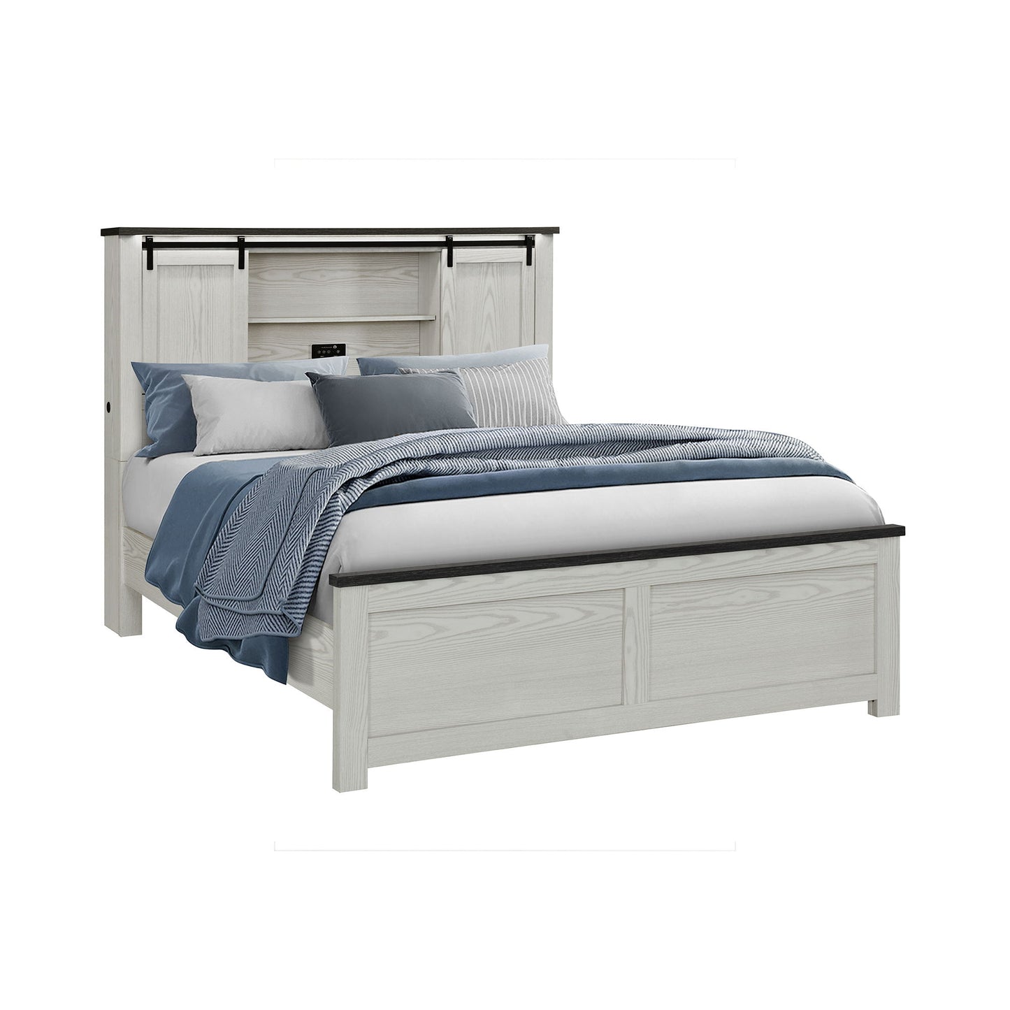 Avery - Bed With Bookcase Headboard - The Sleep Loft - Online Mattress Showroom NYC