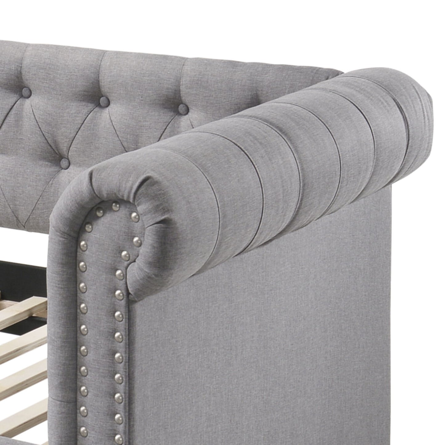 Justice - Twin Daybed With Trundle - Smoke Gray - The Sleep Loft - Online Mattress Showroom NYC