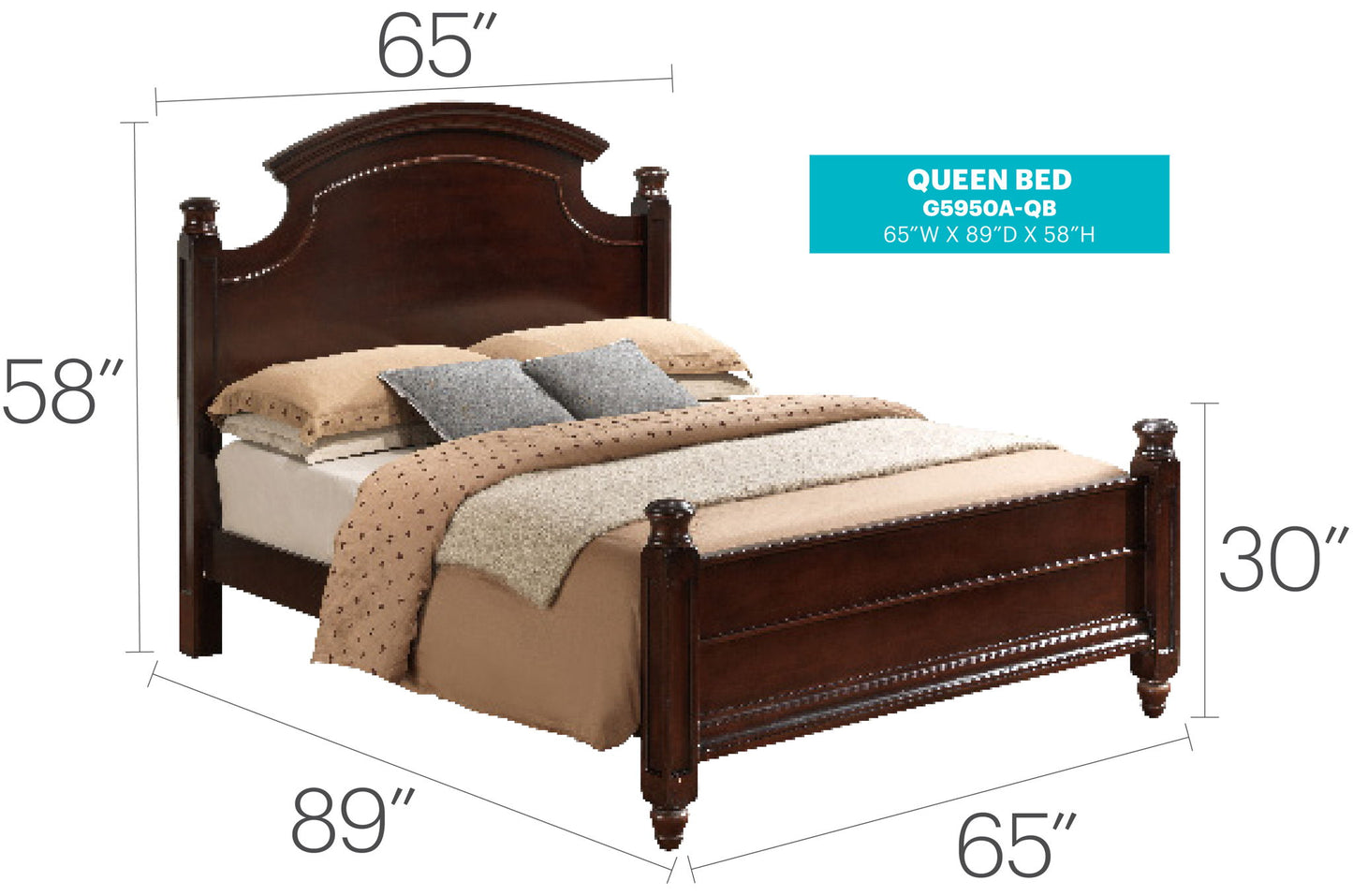 Summit - Queen Bed - Cappuccino - The Sleep Loft - Online Mattress Showroom NYC